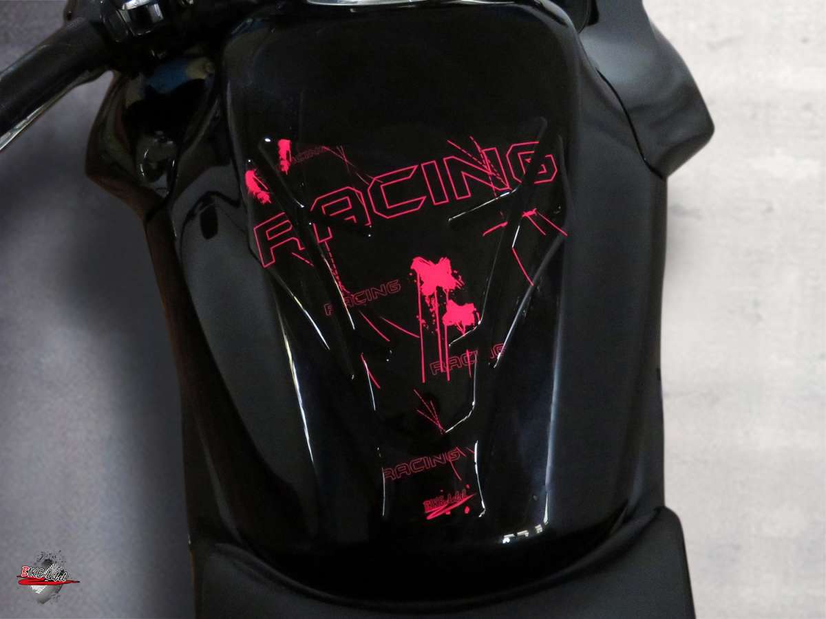 Bike Label Tankpad Racing Neon Pink Tankpads Motorrad