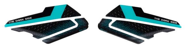 Seitliche Pads Motorradaufkleber kompatibel mit Yamaha MT-125 Midnight Cyan 2024