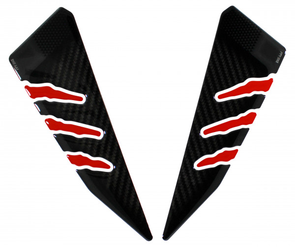 Decor Pads Design Scheinwerfermaske kompatibel mit Honda XL 750 Transalp rot