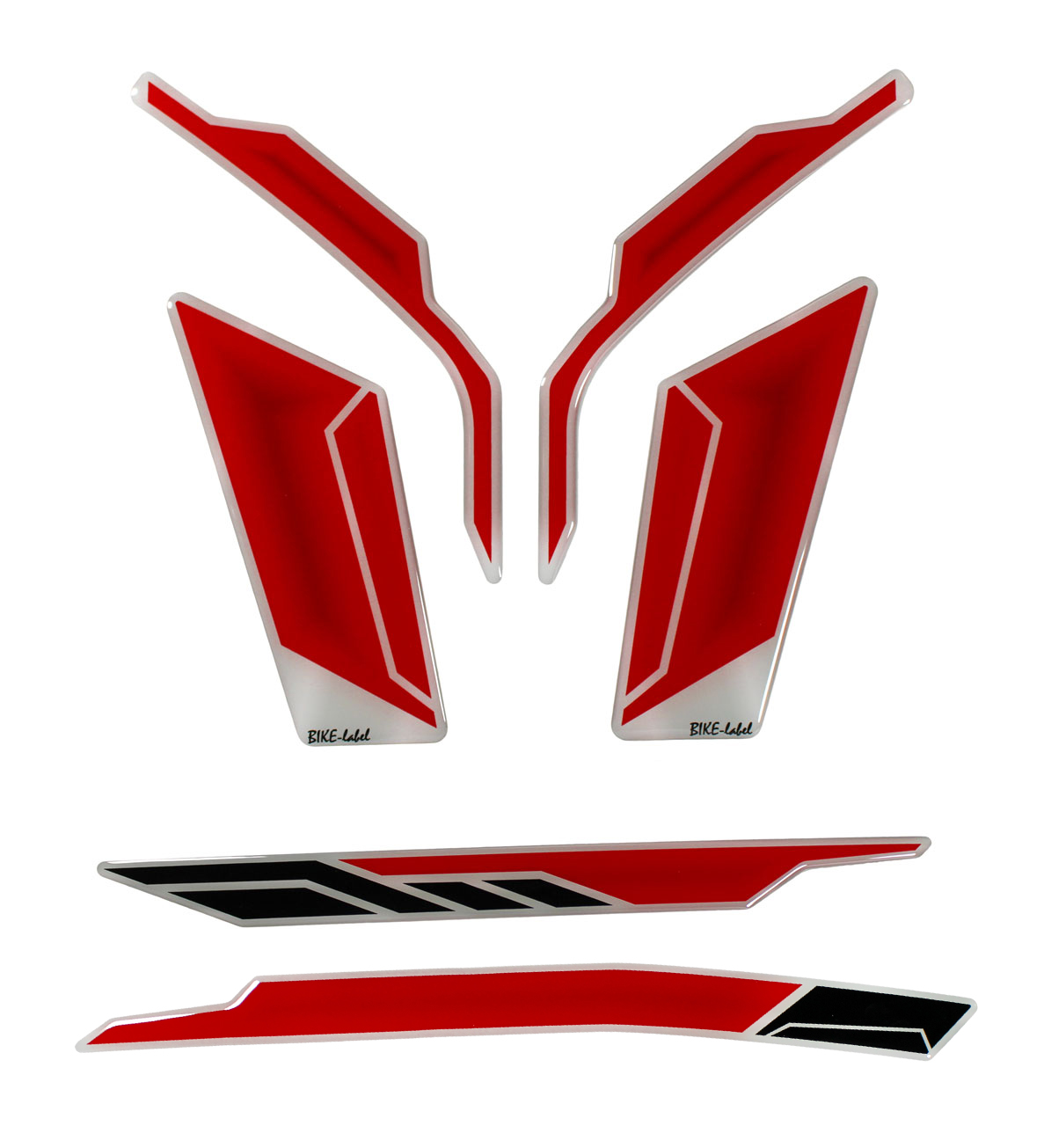 Sozius Dekor Schutz Gel Aufkleber Carbon Red kompatibel für Honda  Fireblade#