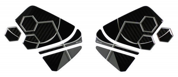 Seitentankpad Motorrad Aufkleber kompatibel für Honda CB750 Hornet Grau