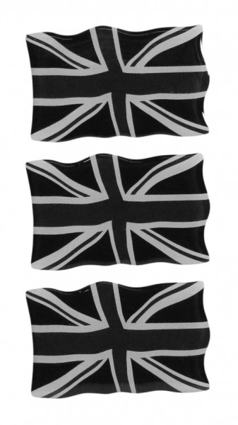 Union Jack 3D Deko Gel UK Flaggen Aufkleber Set für Auto Kfz Motorrad