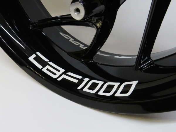 Motorrad Felgenbett Aufkleber Felgensticker kompatibel mit Honda CBF 1000