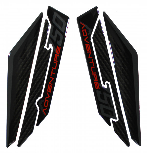 Decor Pads Design Schutzblech kompatibel mit Honda Transalp XL 750 schwarz rot