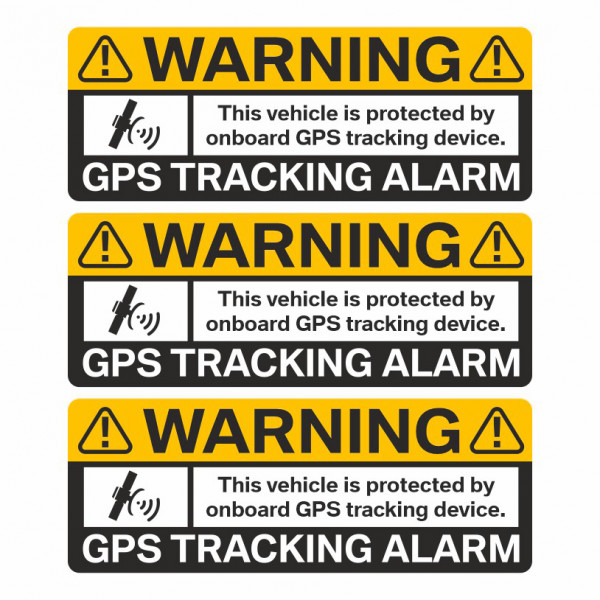 GPS Auto Aufkleber Tracking Alarm Anti Diebstahl für Fensterscheibe innenklebend 3 Stück