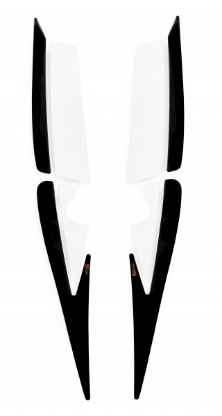 Deko Aufkleber Set Verkleidung transparent schwarz kompatibel für Honda CBF 1000