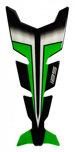 Motorrad Aufkleber Gel Tankpad kompatibel für Kawasaki Z125 grün Lackschutz