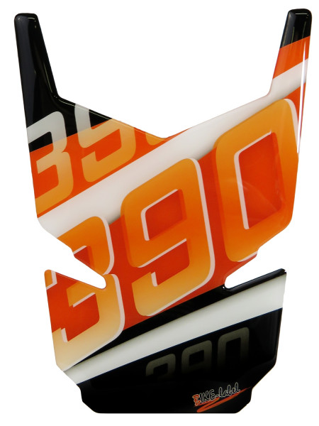Motorrad Gel Tankpad Lackschutz Orange Stripes kompatibel für KTM 390 Duke