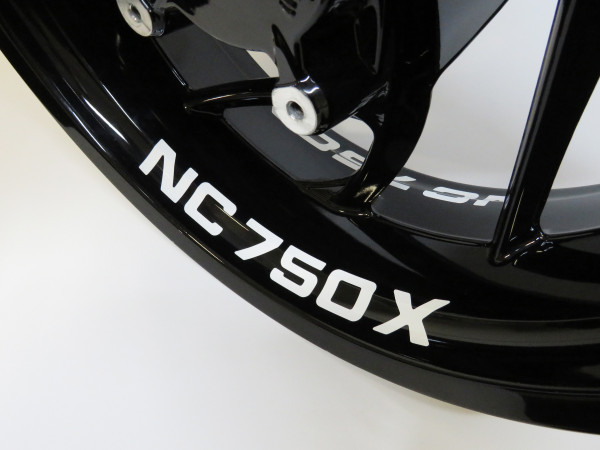 Motorrad Felgenbett Aufkleber Felgensticker kompatibel mit Honda NC 750 X