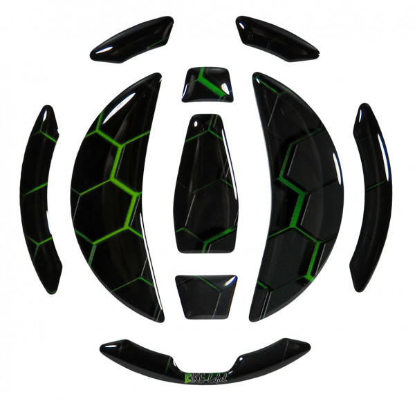 Tankdeckel Pad Wabe grün Motorrad Schutz universell kompatibel für Kawasaki