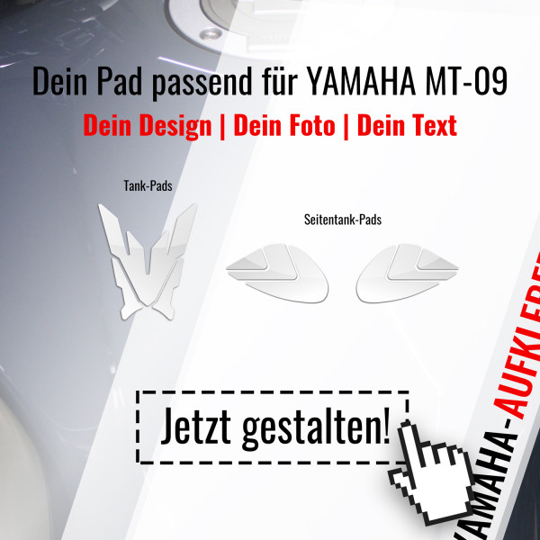 Tankpad Wunschmotiv kompatibel für Yamaha MT-09 online gestalten mit Bild und Text
