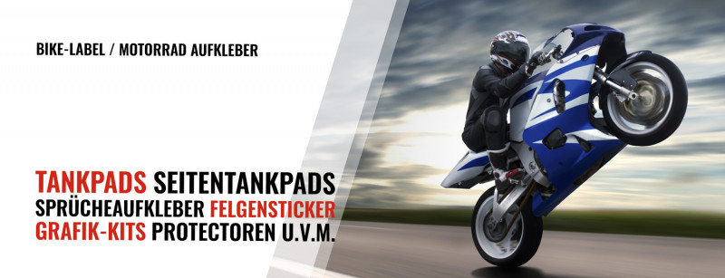 Motorrad Felgenrandaufkleber - BIKE-label
