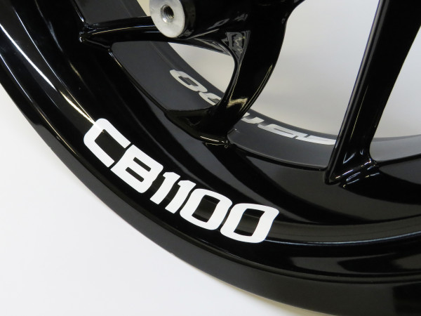 Felgen Decor Motorrad Aufkleber Felgenbett kompatibel mit Honda CB 1100
