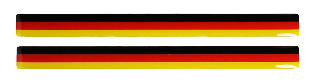 Deutschland Flaggen Aufkleber 3D Deko Sticker 5er Set für Auto Kfz Motorrad