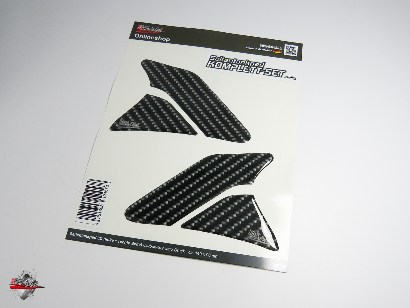 Carbon Optik & selbstklebend Luxshield Motorrad Tankpad Lackschutzfolie Kratzschutz für Tank