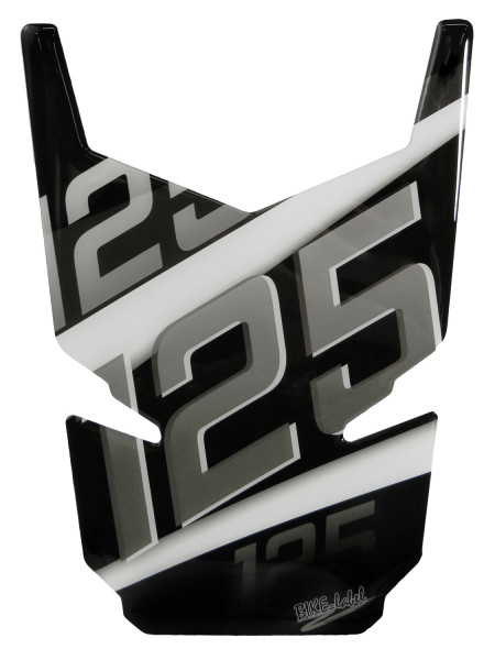 Lackschutz Aufkleber Gel Tankpad Silver Stripes kompatibel für KTM 125 Duke