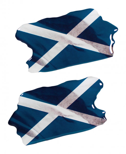Schottland 3D Deko Gel Flaggen Aufkleber Set für Auto Kfz Motorrad