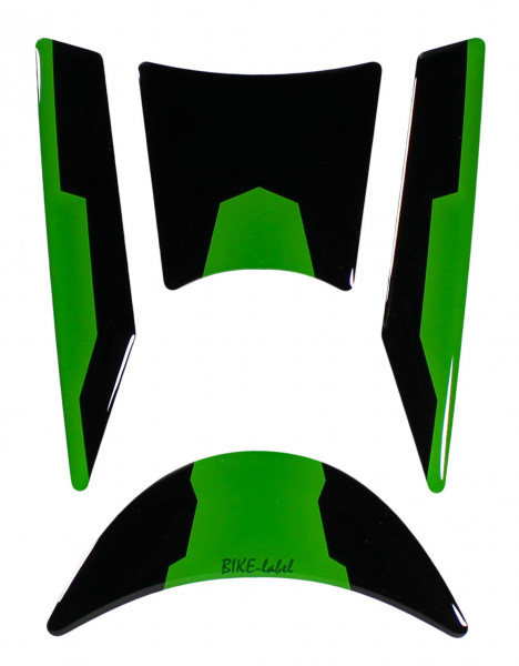 Kratzschutz Schlüssel Aufkleber Zündschloss kompatibel für Kawasaki Z650 grün