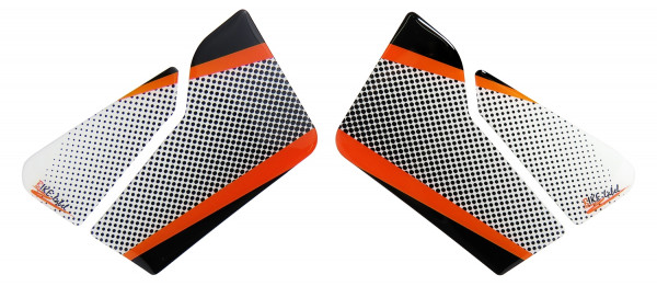 Motorrad Kneepad Lackschutz Pad Orange Schwarz kompatibel für KTM 790 Duke