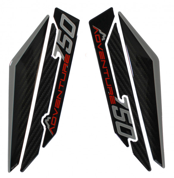 Decor Pads Set Schutzblech kompatibel mit Honda XL750 Transalp grau rot