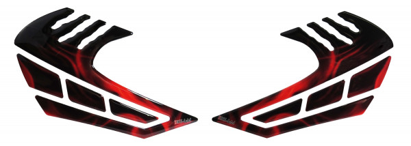 Knee Pad / Seitentankpad - Flame Red passend für Honda NC 750 S