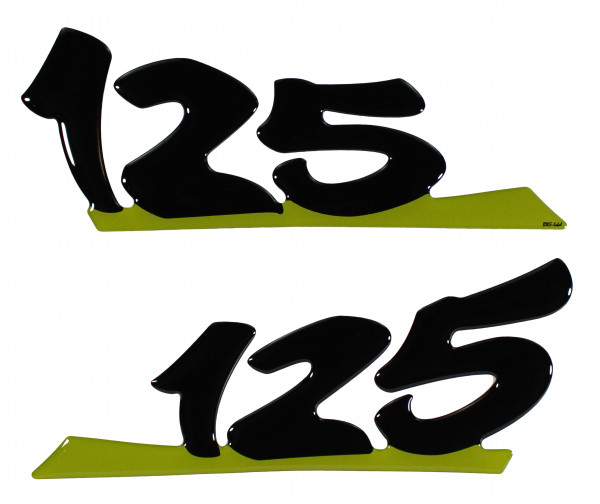 Protector Sticker Roller Schriftzug 125 Racing Green kompatibel mit Vespa GTS