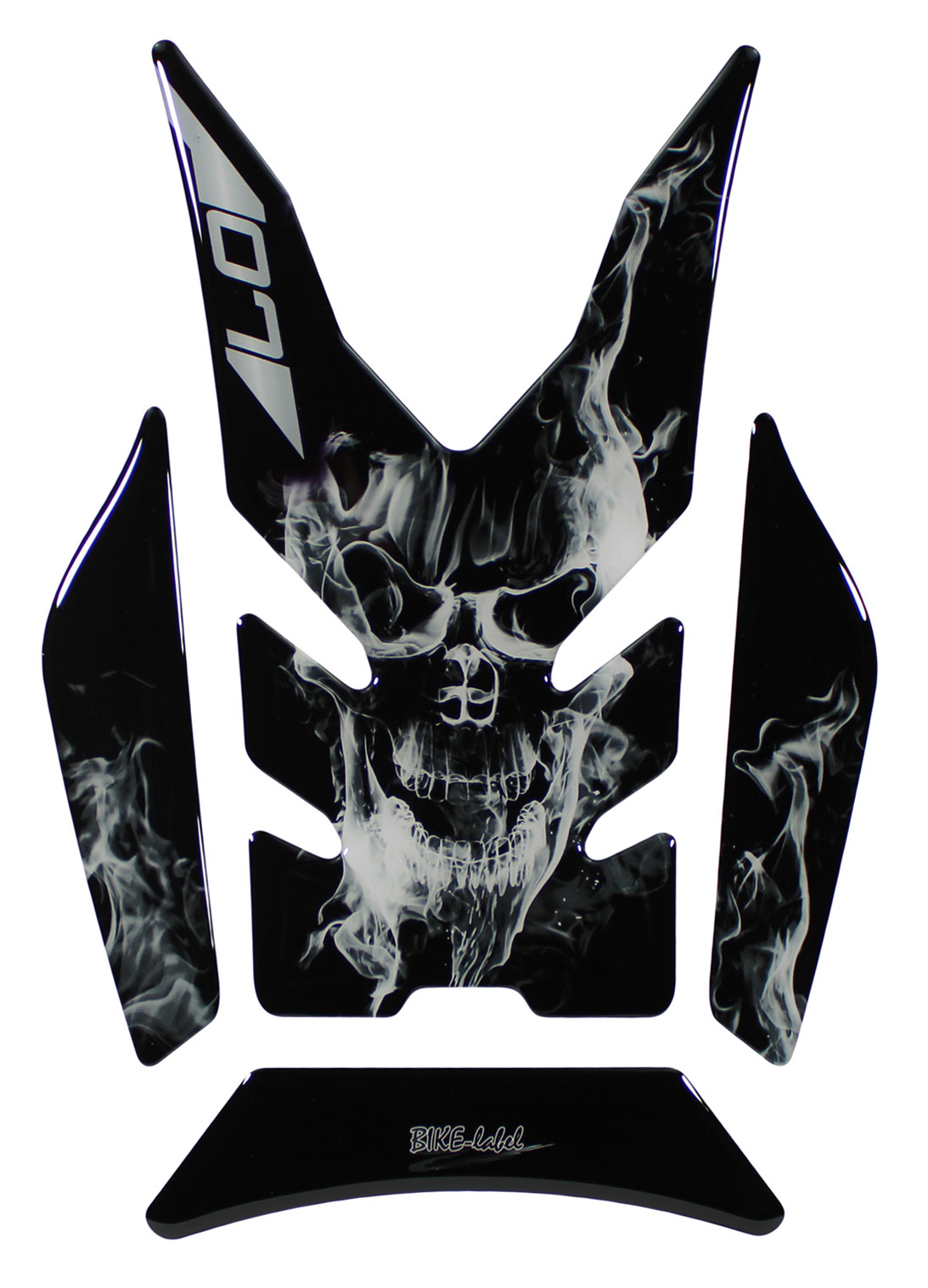 Dekor Aufkleber Front Maske kompatibel mit Yamaha MT-07 Icon Blue