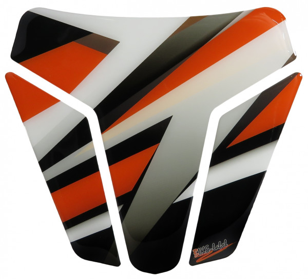 Aufkleber Motorrad Tankpad Streifen Orange kompatibel für KTM 1290 Super Duke R