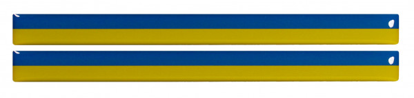 Ukraine Flaggen Aufkleber 3D Deko Gel Sticker 2er Set für Auto Kfz Motorrad