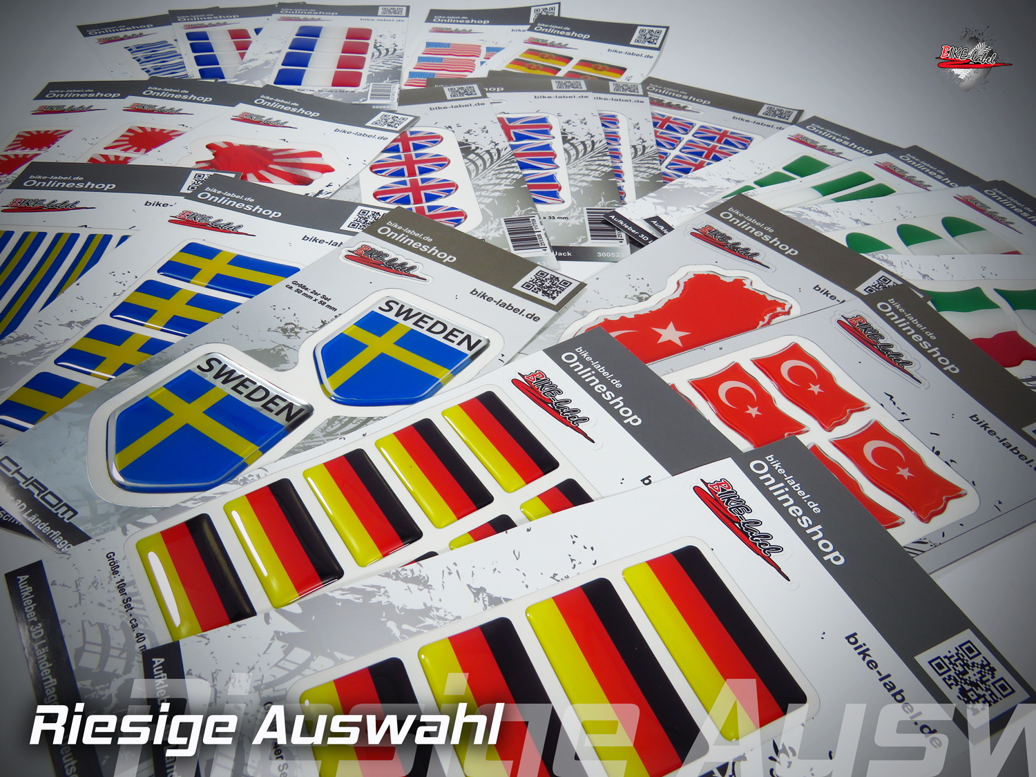  D Aufkleber Länderkennzeichen Deutschland Flagge Sticker - 17,5  x 11,5 cm DIN genormt - PKW LKW Wohnmobil Auto Motorrad - kfz_716