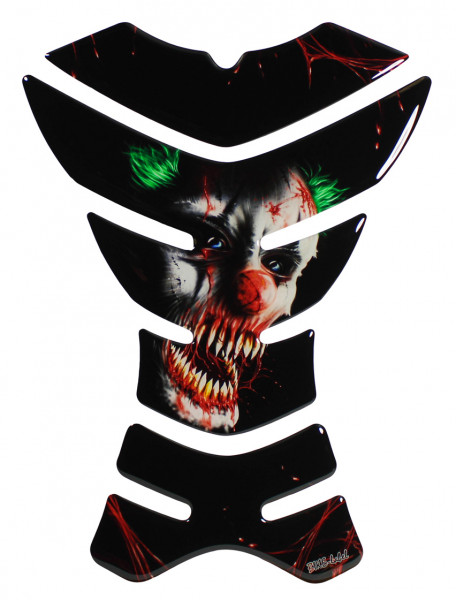 Motorrad 3D Aufkleber Tankpad Clown Joker Lackschutz Kratzschutzfolie
