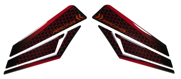 Seitentankpad Kneepad Motorradaufkleber kompatibel für KTM 390 Duke orange 2024