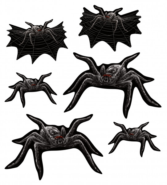 Deko Aufkleber Sticker Spinne Spider Motiv Predator Folie
