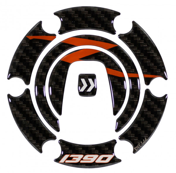 Tankdeckelpad Lackschutz orange kompatibel für KTM 1390 Super Duke R