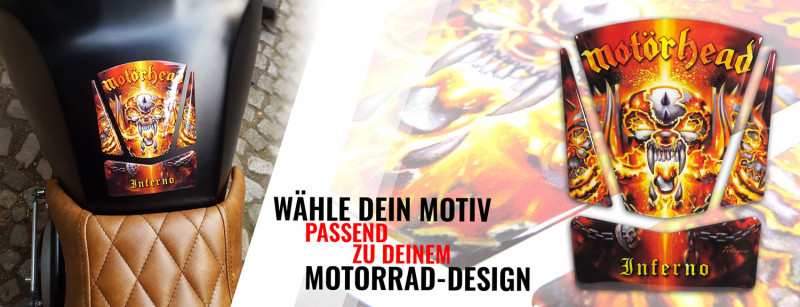 Bike Label 502014A Tank-Pad Lackschutz Aufkleber für Motorrad-Tanks Schwarz 