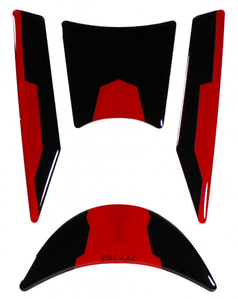 Aufkleber Kratzschutz Motorrad kompatibel für Kawasaki Z650 Zündschloss rot