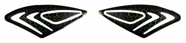 Wabe Grün Lackschutz Motorrad Seitentankpad Kniepad 3D Gel Aufkleber